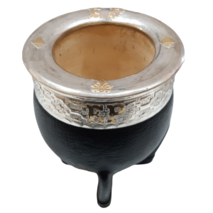Mate de Poro Modelo Imperial Personalizado boquilla de plata y oro
