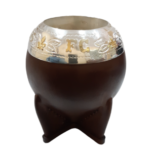 Mate de Poro Modelo Torpedo Personalizado boquilla de plata y oro