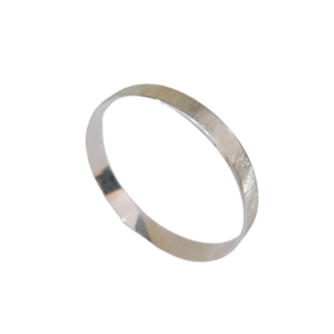 Esclava rayada de plata de 10 mm.
