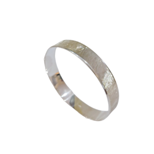 Esclava rayada de plata de 12 mm.