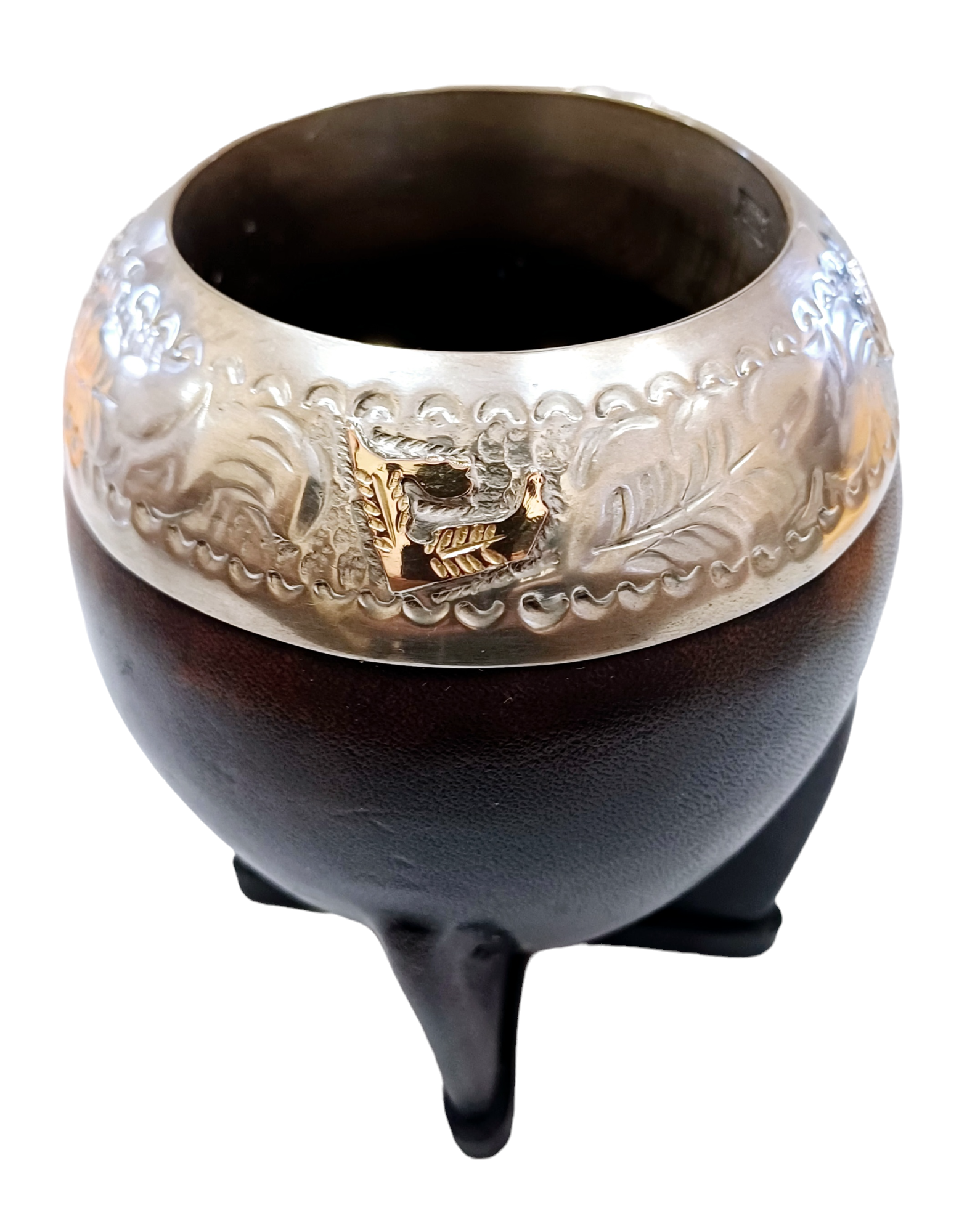Mate Cerámica Modelo Torpedo boquilla de plata y oro