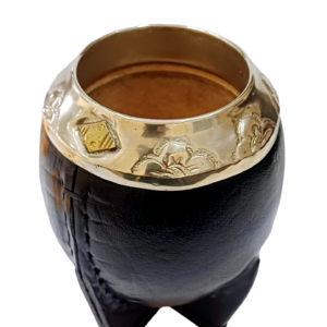 Mate Poro Modelo torpedo boquilla de alpaca y bronce