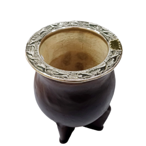 Mate Poro Modelo Camionero boquilla de alpaca y bronce