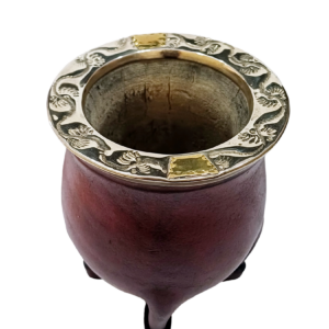 Mate Poro Modelo Camionero boquilla de alpaca y bronce