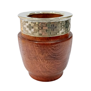 Mate Algarrobo Modelo Imperial boquilla de alpaca