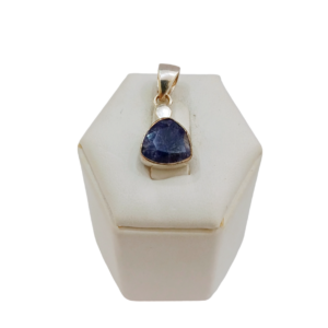 Dije de plata con piedra Lapislázuli