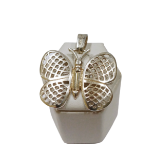 Dije Mariposa plata y oro