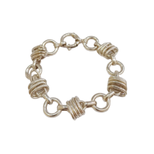 Pulsera combinada en plata