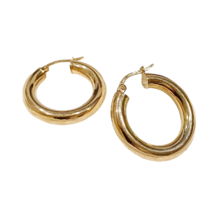 Aros inflados Oro 10 kilates