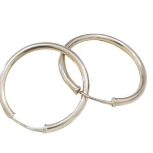 Aros inflados en plata
