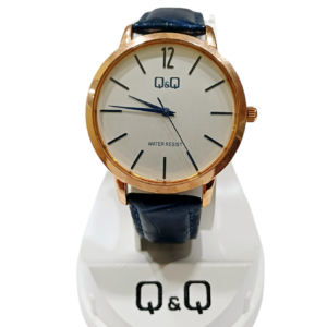 Reloj "Q&Q" malla Cuero Azul
