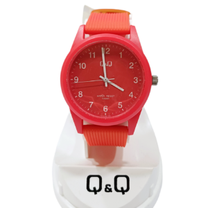 Reloj "Q&Q" malla PVC roja