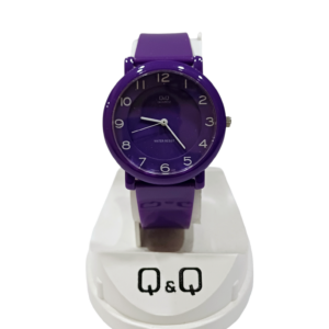 Reloj "Q&Q" malla PVC color Lila