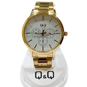 Reloj "Q&Q" malla metalica dorada