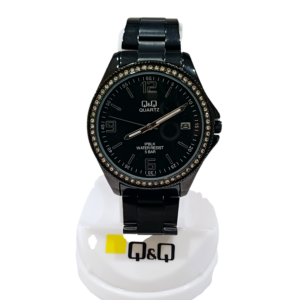 Reloj "Q&Q" malla metalica Negra