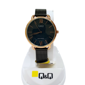 Reloj "Q&Q" malla metalica Negra