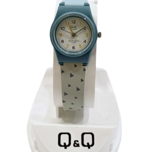 Reloj "Q&Q" malla PVC Celeste