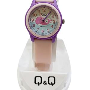 Reloj "Q&Q" malla Rosa claro