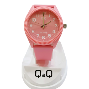 Reloj "Q&Q" malla PVC Rosado
