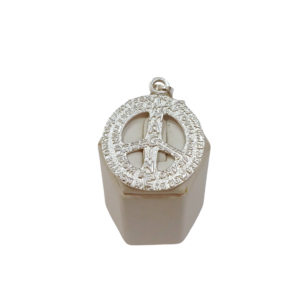 Dije de la paz en plata