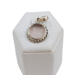 Dije de plata con piedra cuarzo