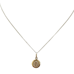 Cadena de plata con dije Virgen Niiña