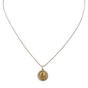 Cadena de plata con dije Virgen Niña
