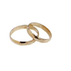 Alianzas de oro 9 kilates 4 mm