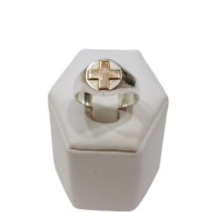 Anillo enfermería plata y oro