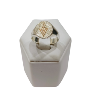 Anillo Veterinario plata y oro