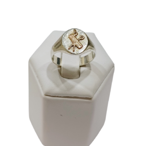 Anillo Peluquería plata y oro