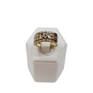 Anillo figuras plata y oro