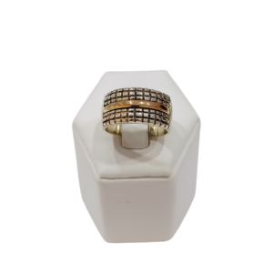 Anillo plata y oro