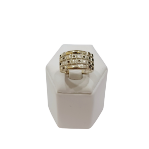 Anillo figuras plata y oro