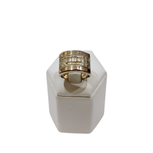 Anillo guarda ancho plata y oro
