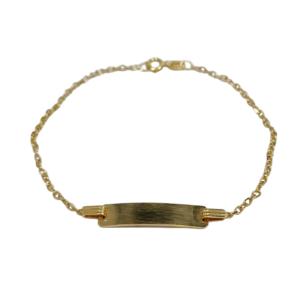 Pulsera de identidad en oro 10 kilates IDEAL PARA NIÑO