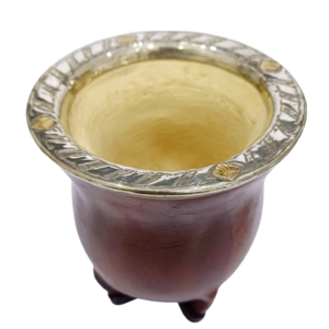 Mate de poro Modelo Camionero boquilla de plata y oro