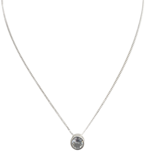 Conjunto de plata con punto luz grande