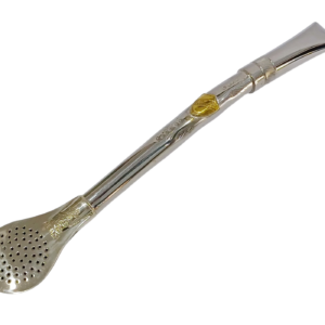 Bombilla de Nacional en alpaca y bronce