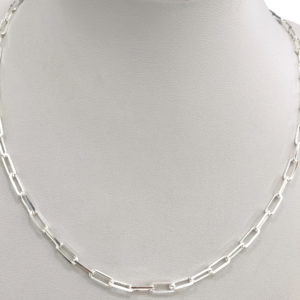 Cadena forcet en plata eslabón largo