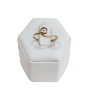 Cintillo en Oro 10 kilates con piedra cubic