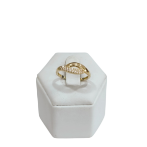 Anillo en Oro 10 kilates con circonias