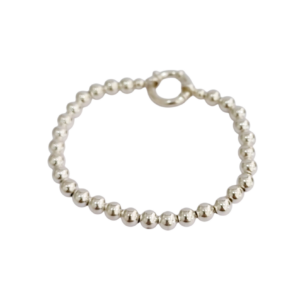 Pulsera bolas de plata