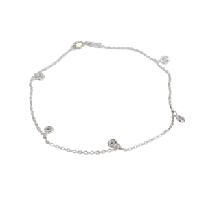Pulsera de plata con dijes cubic