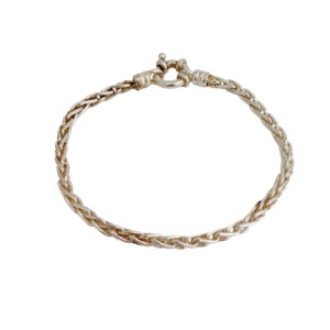 Pulsera espiga en plata