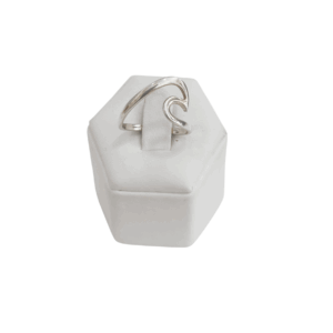 Anillo ola en plata