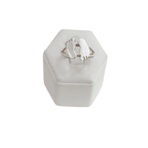 Anillo pies en plata
