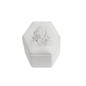 Anillo love en plata con circonias
