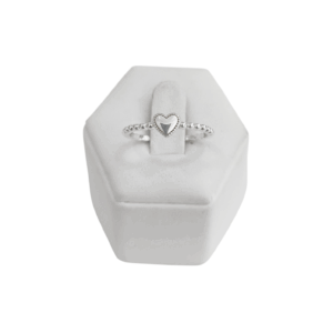 Anillo corazon en plata