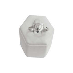 Anillo corazon en plata
